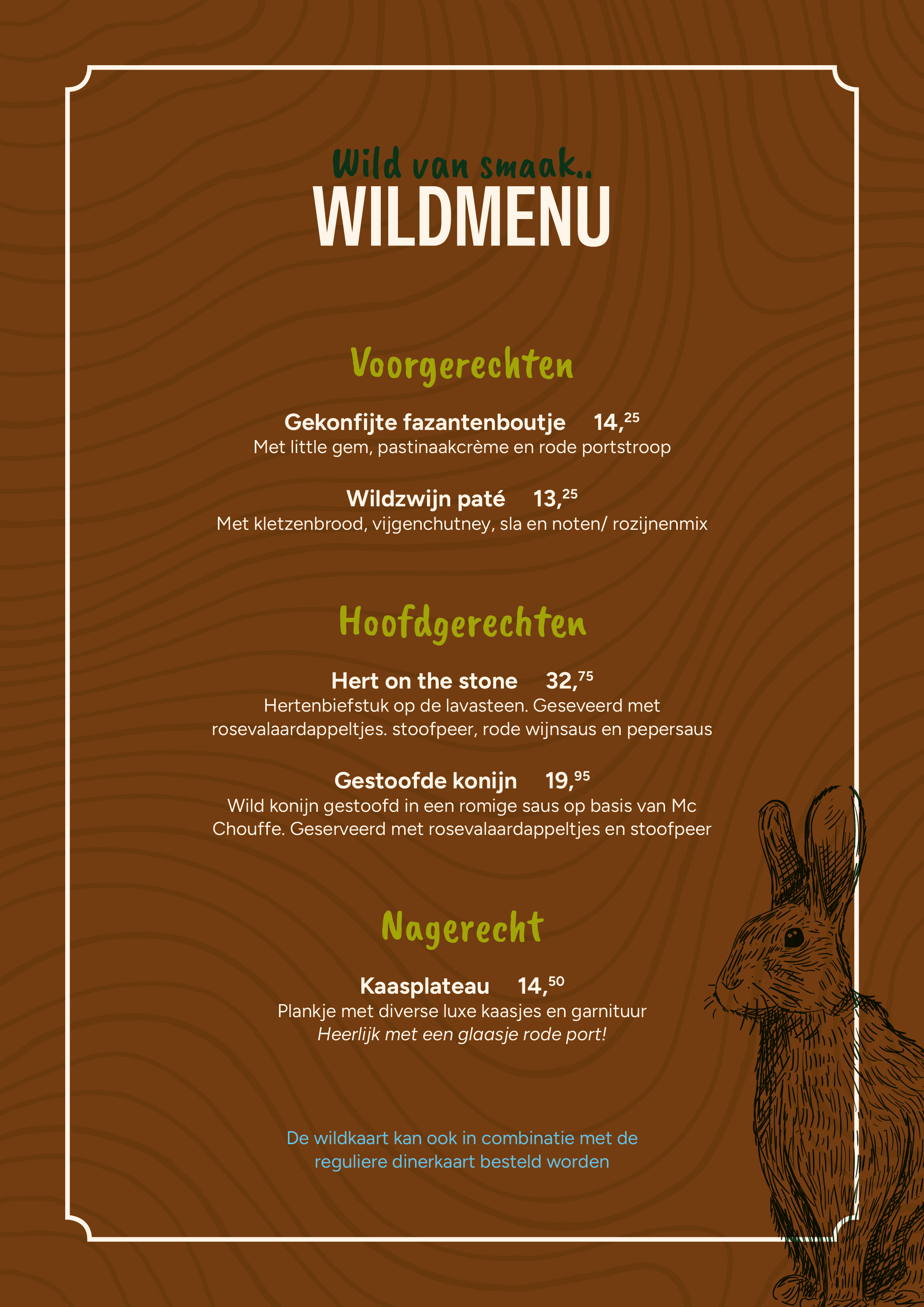 Wildkaart najaar 2025